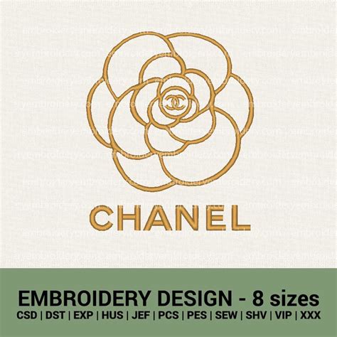 chanel machine embroidery design